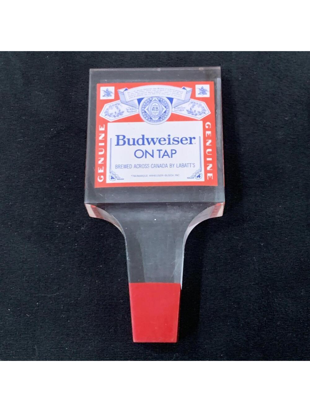 Budweiser King Of Beers Beer Tap Handle 6” Acrylic Man Cave Bar